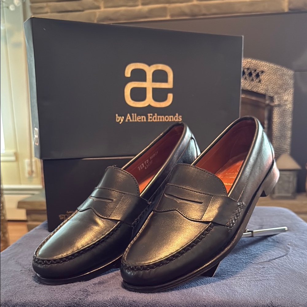 Allen Edmonds Black Leather Men's Loafers